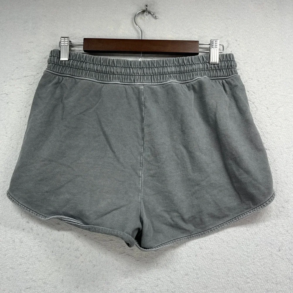 Aerie Sweat Shorts Womens S Gray Lounge Dolphin Hem Casual Athleisure Athletic